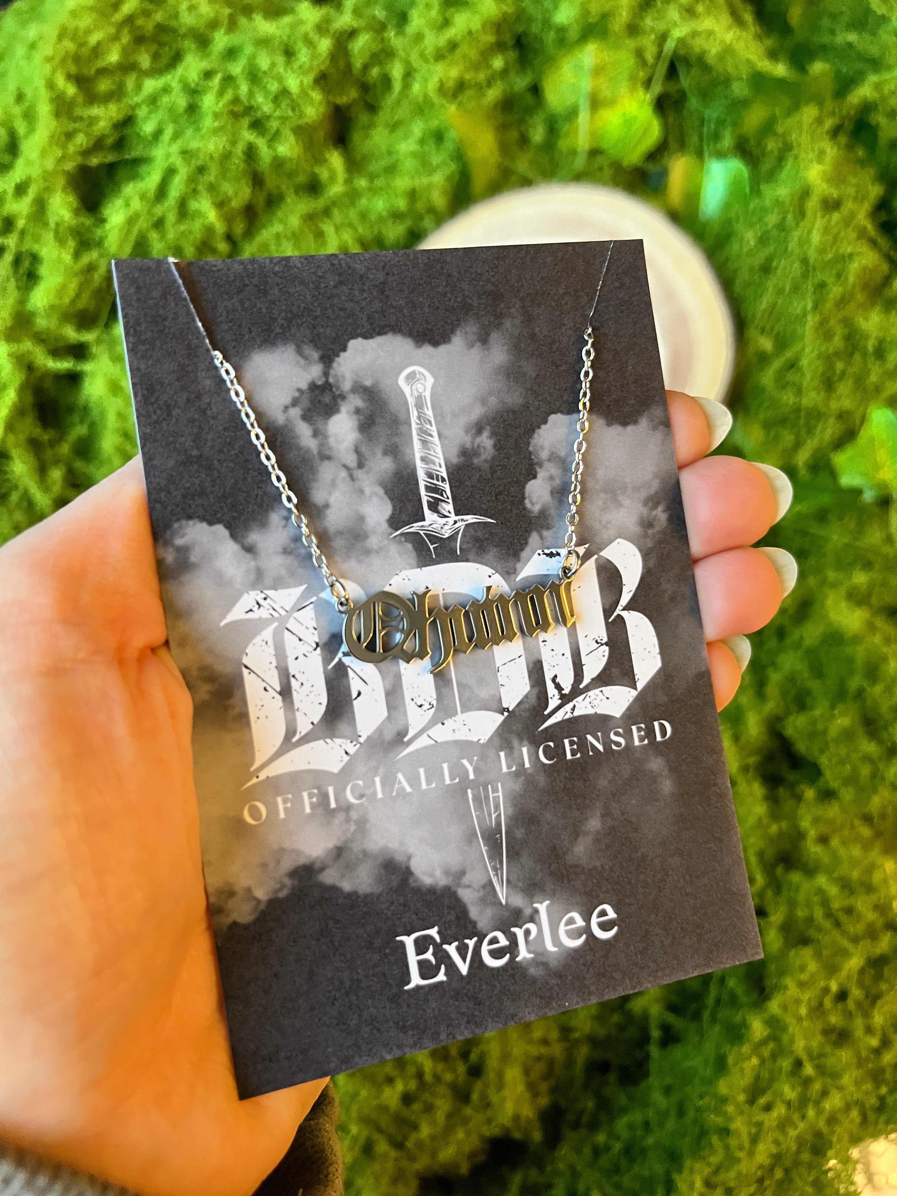 Black Dagger Brotherhood Name Necklace | Official J.R. Ward Licensed Jewellery