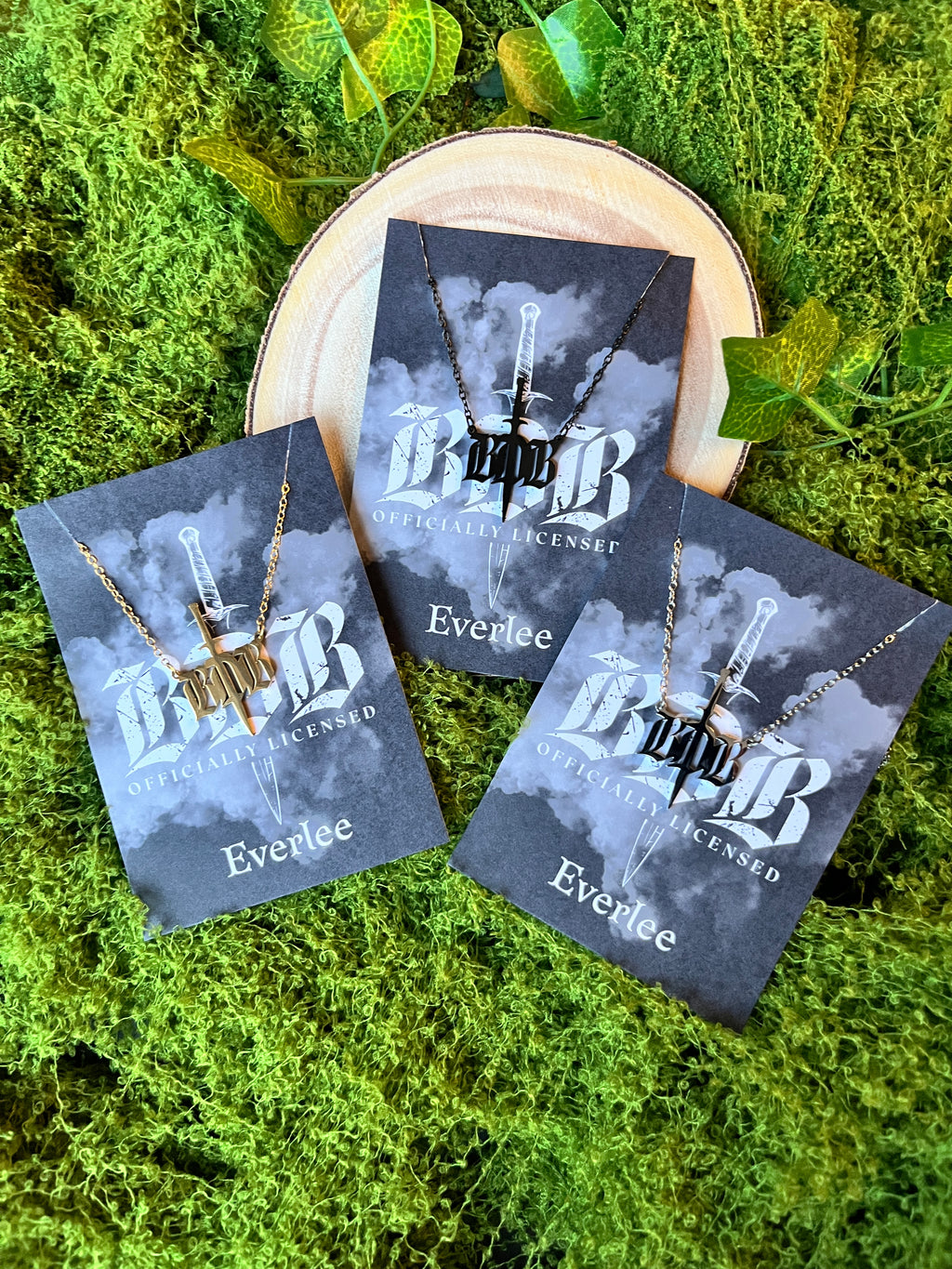 BDB Sword Logo Stainless Steel Necklace - Officially Licensed Black Dagger Brotherhood