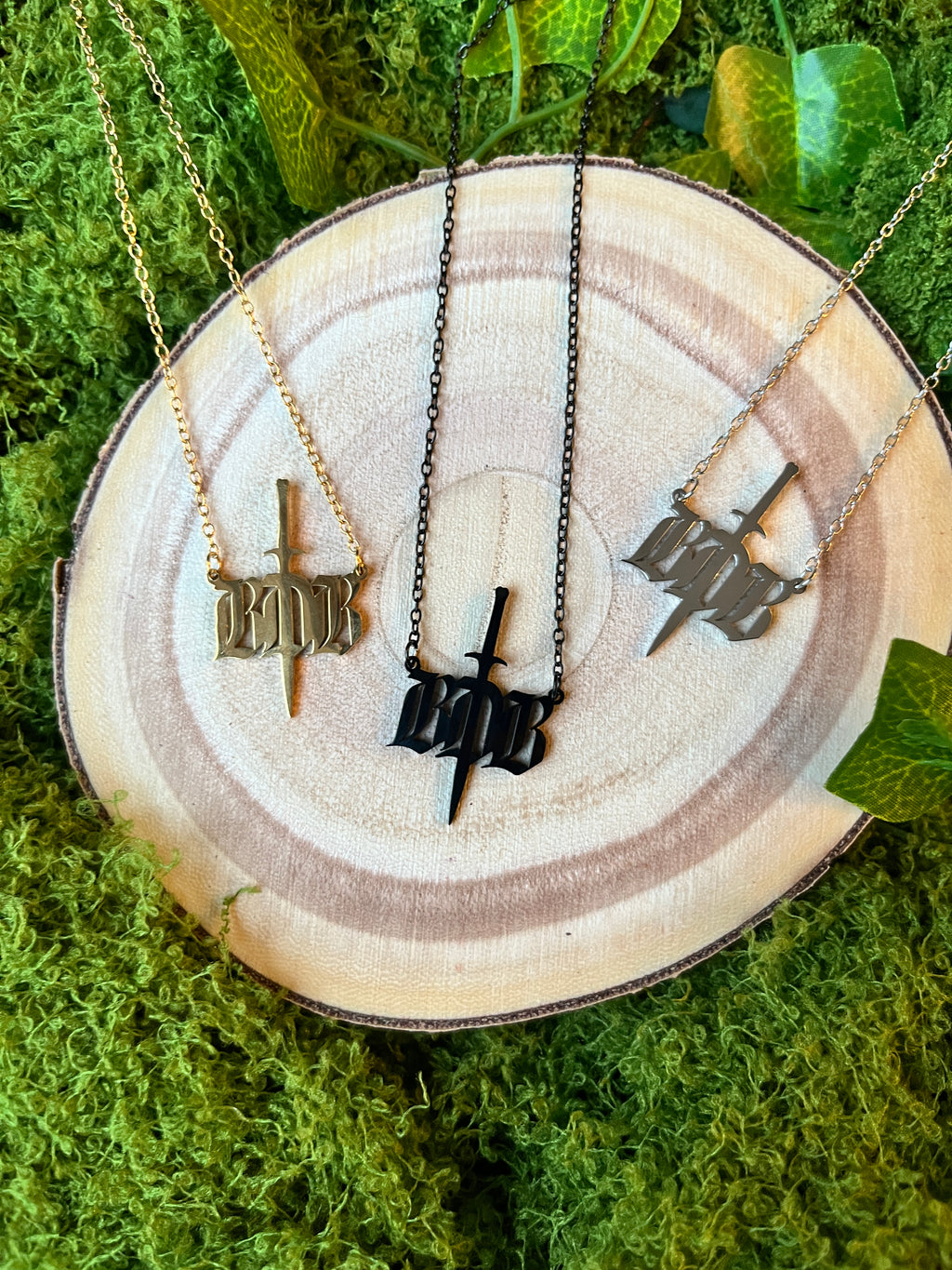 BDB Sword Logo Stainless Steel Necklace - Officially Licensed Black Dagger Brotherhood