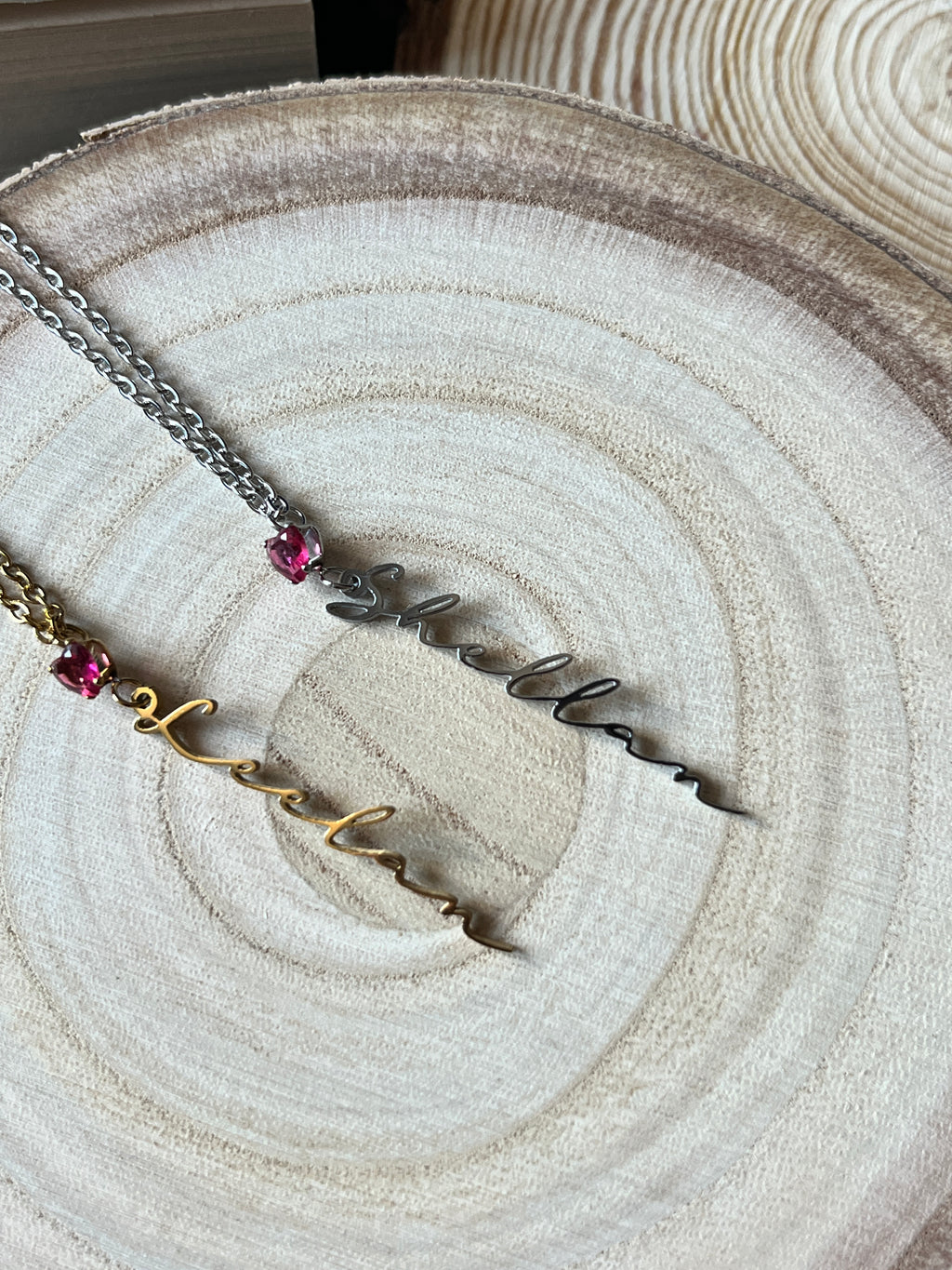Limited Edition Shellan and Leelan Black Dagger Brotherhood Name Necklaces