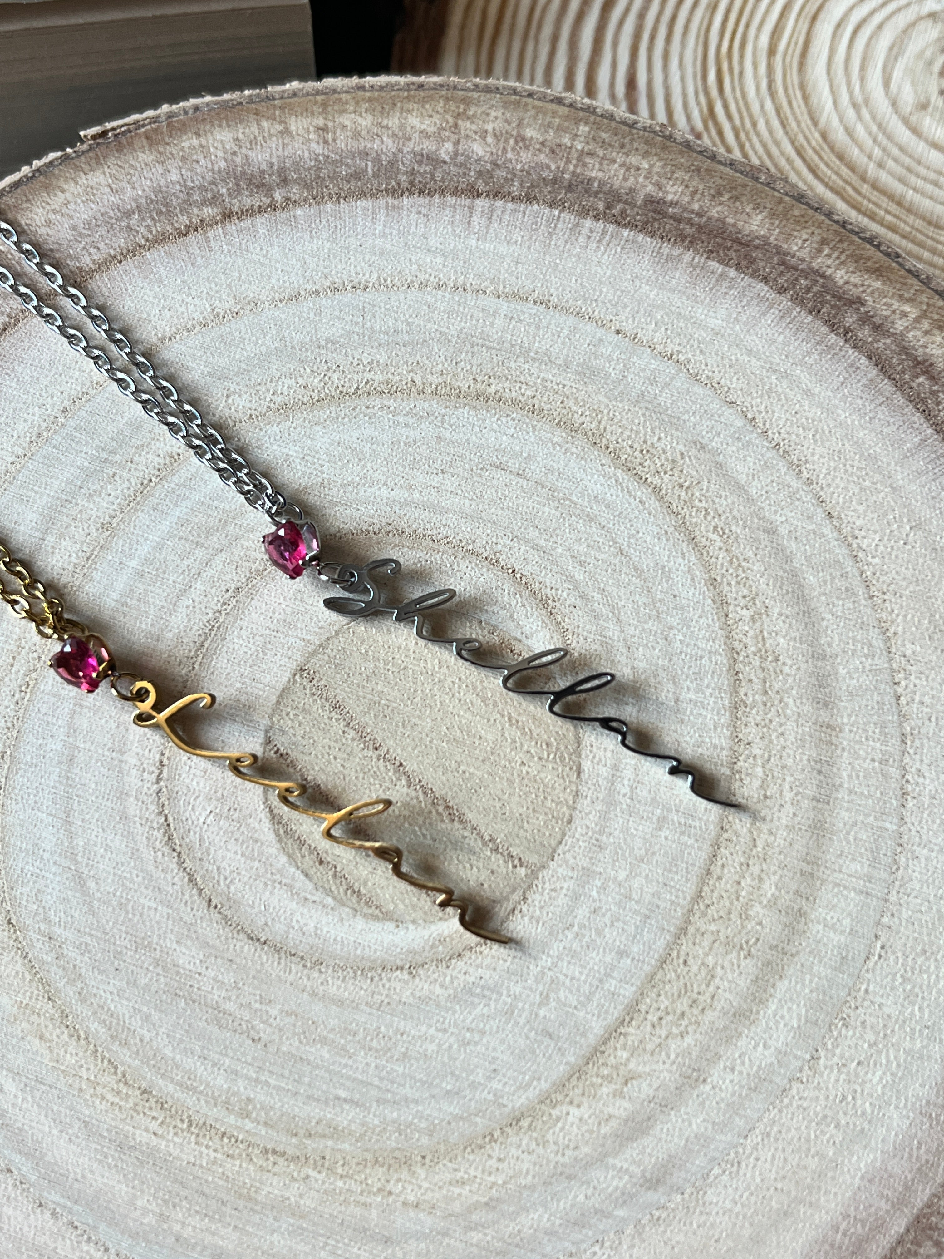 Limited Edition Shellan and Leelan Black Dagger Brotherhood Name Necklaces