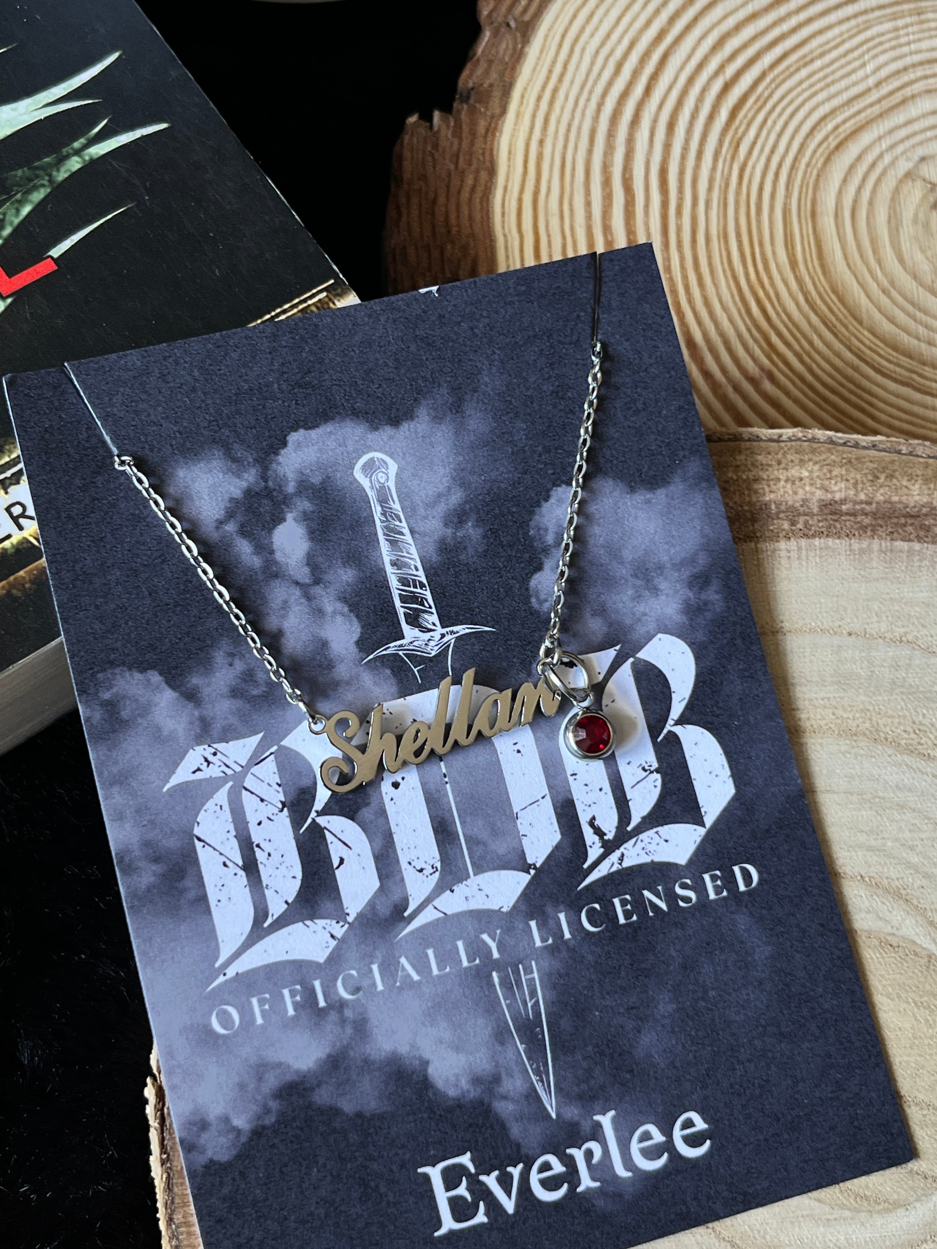 Shellan and Leelan Black Dagger Brotherhood Name Necklaces