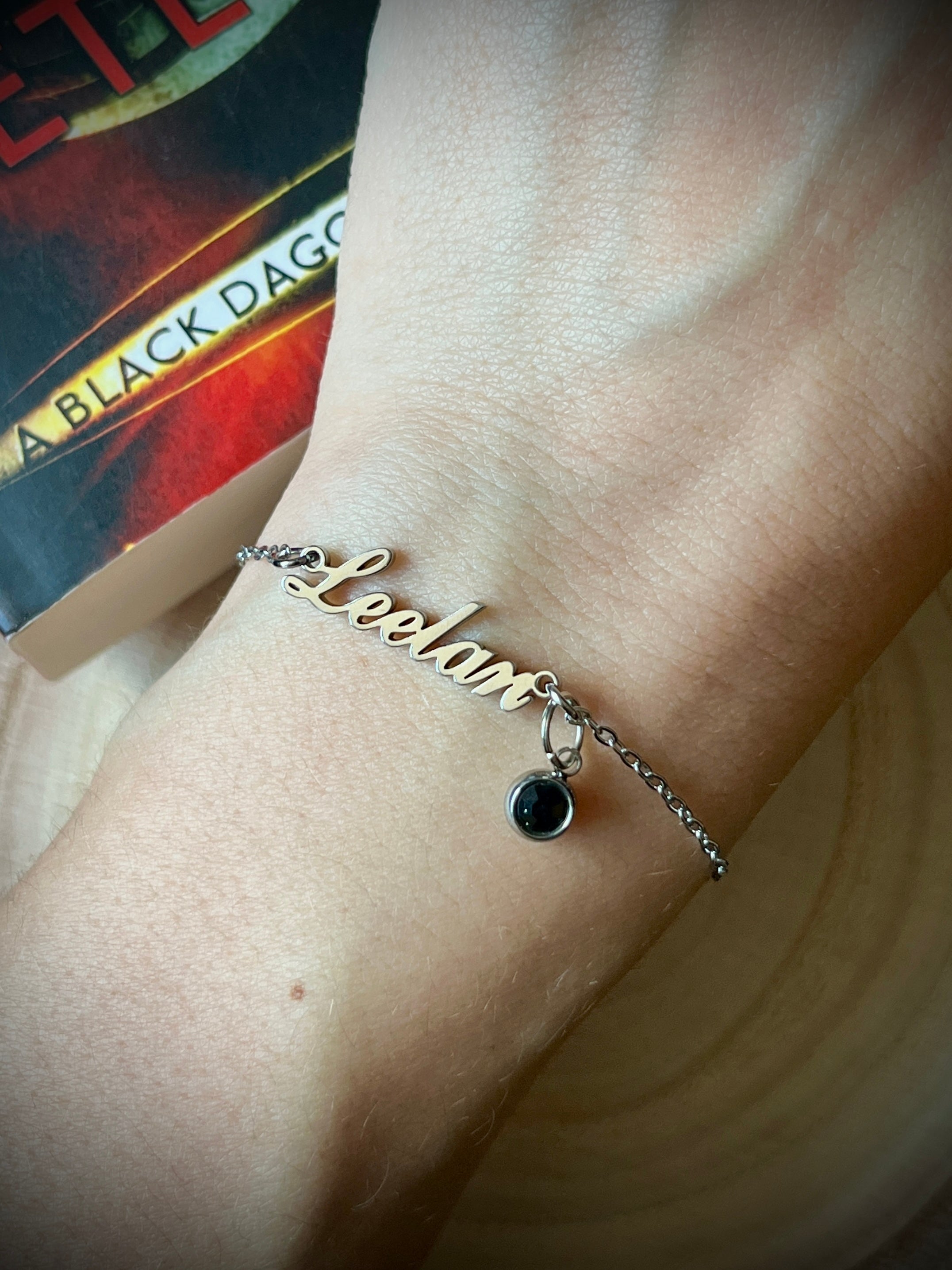Shellan and Leelan Black Dagger Brotherhood Name Bracelet