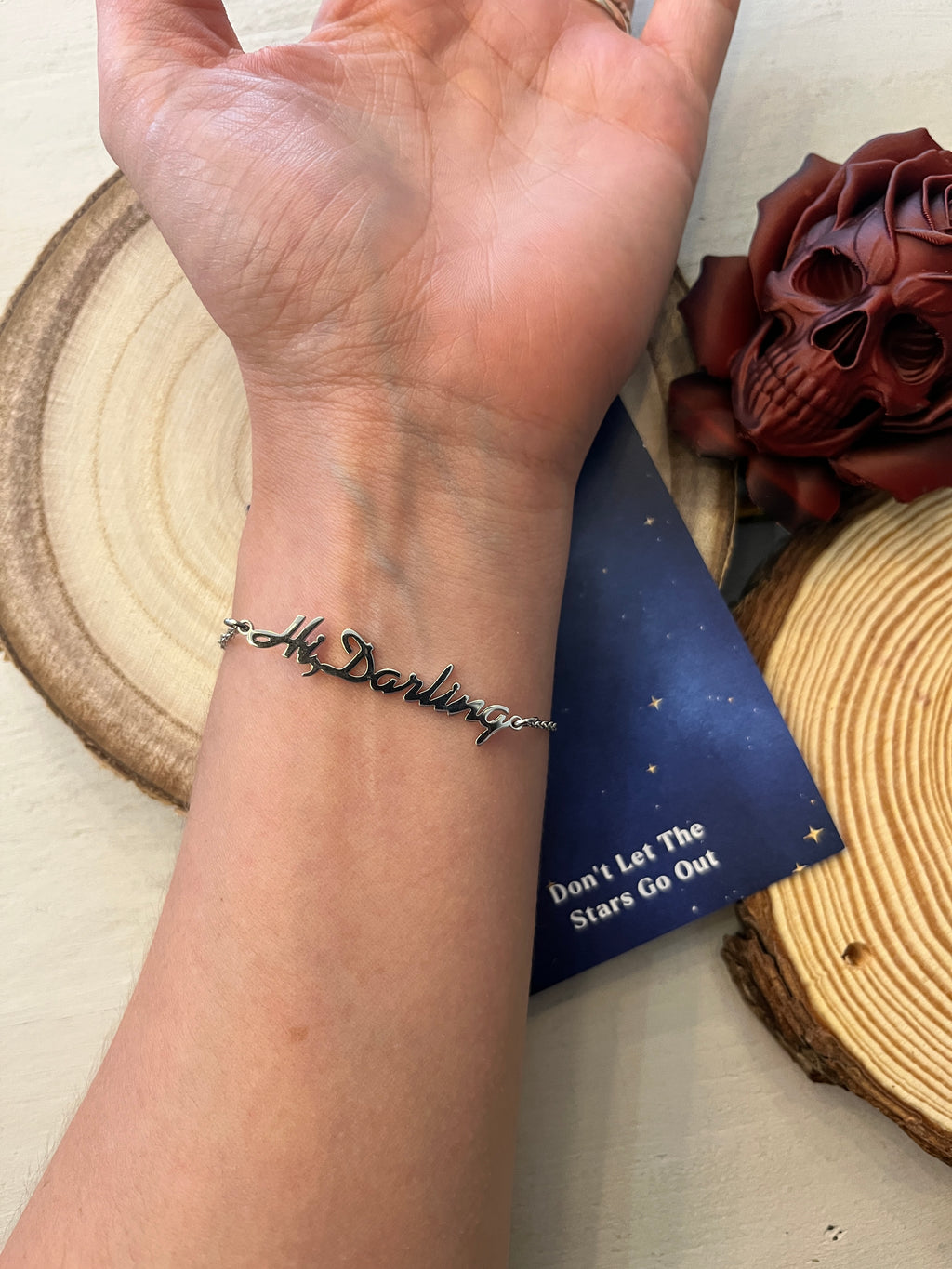 Lady of Darknes Hi, Darling Stainless Steel Bracelet