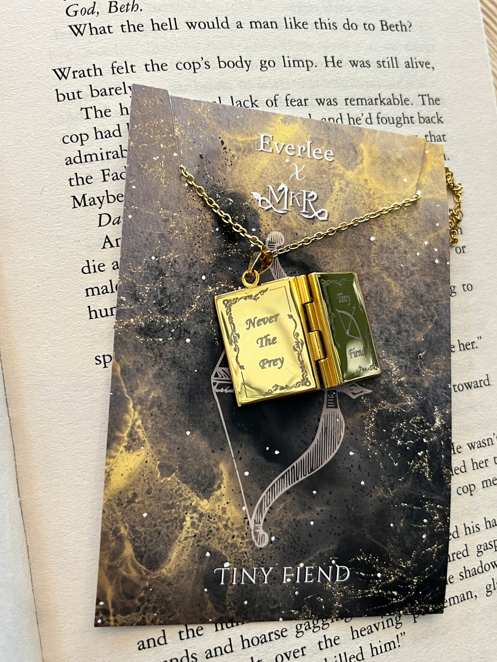 Tortured Souls Book Locket - Stainless Steel
