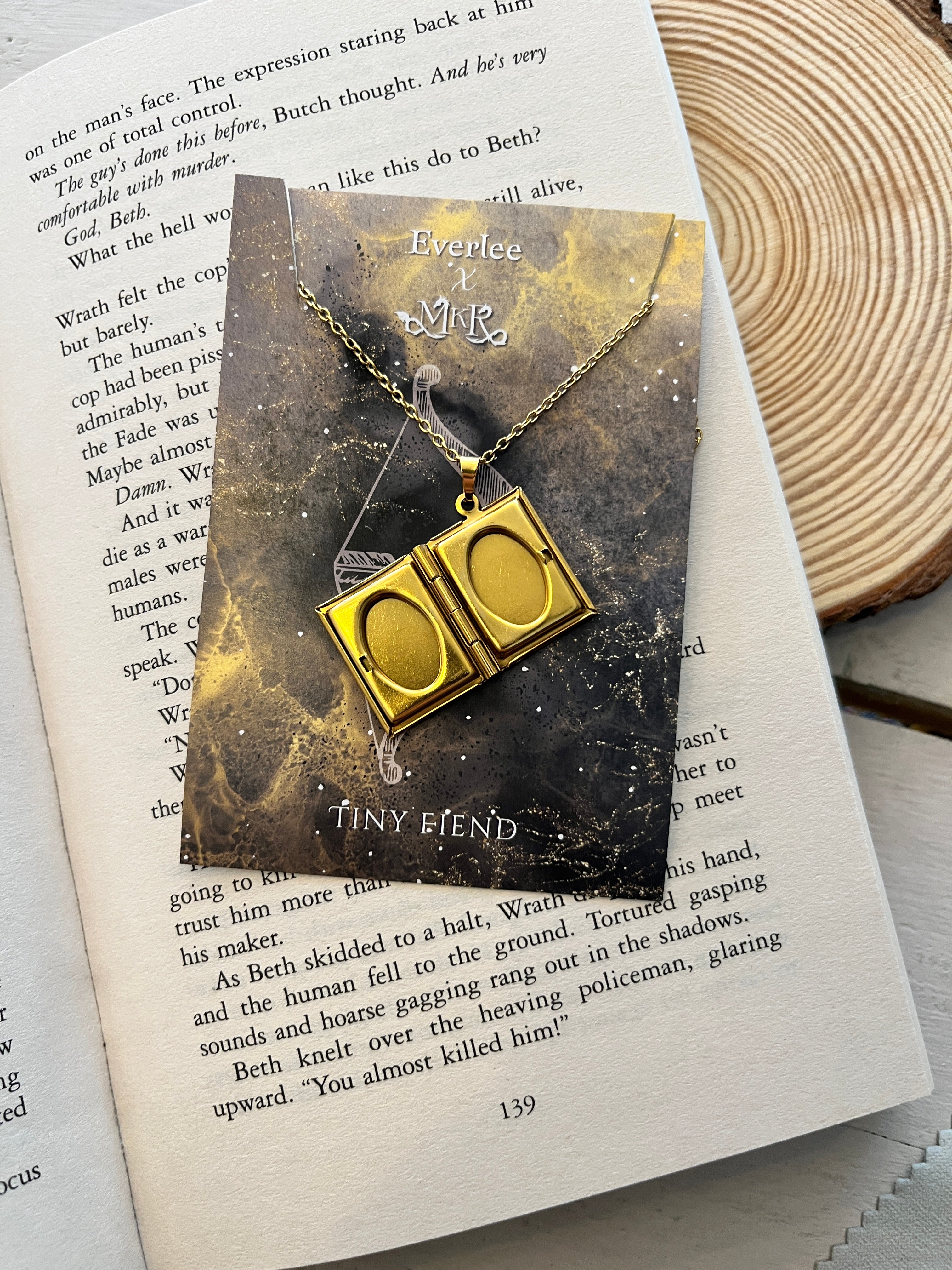 Tortured Souls Book Locket - Stainless Steel