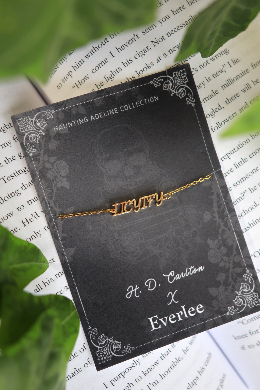 Haunting Adeline IICYIFY Stainless Steel Name Bracelet, Officially Licensed H.D. Carlton Collection