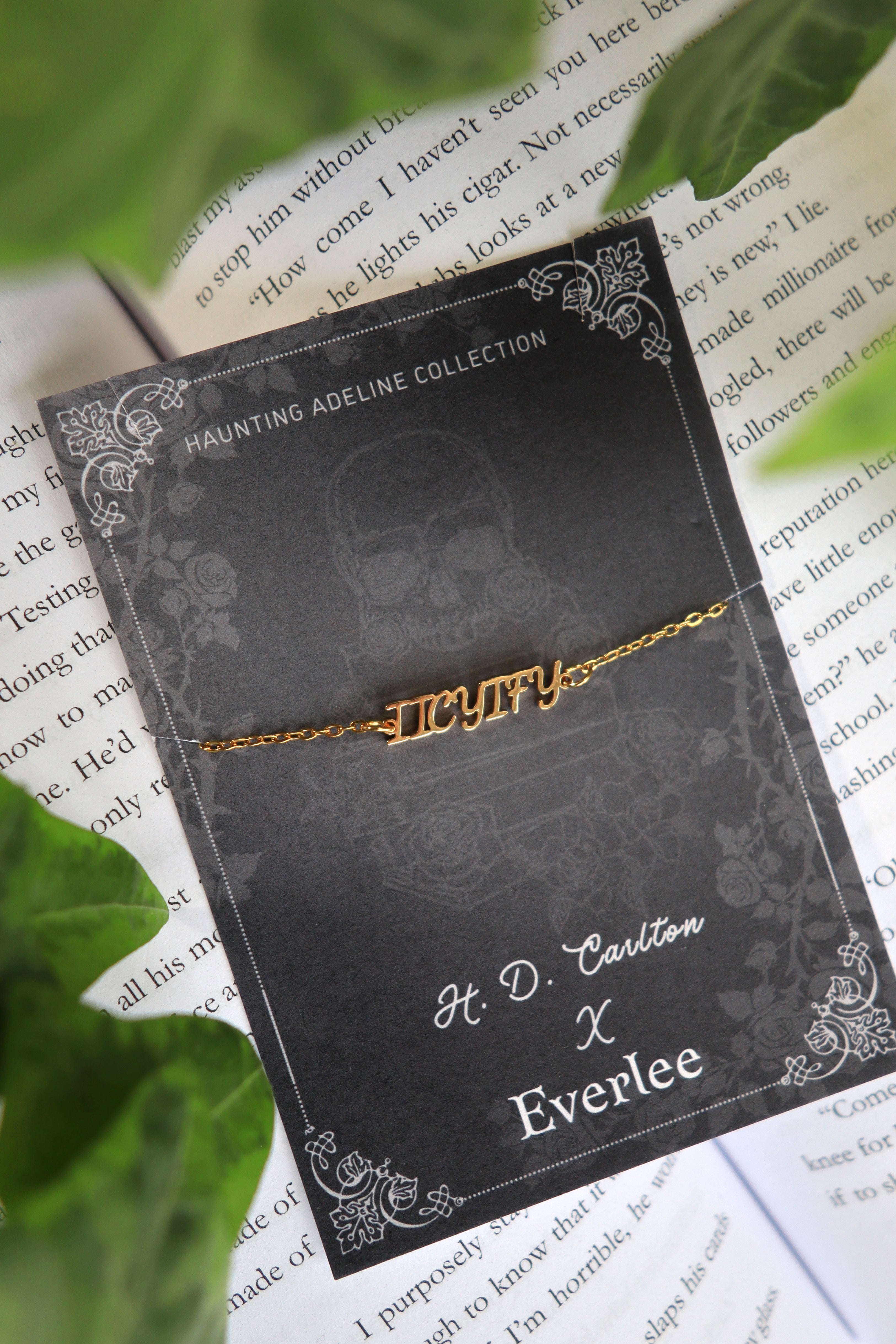 Haunting Adeline IICYIFY Stainless Steel Name Bracelet, Officially Licensed H.D. Carlton Collection