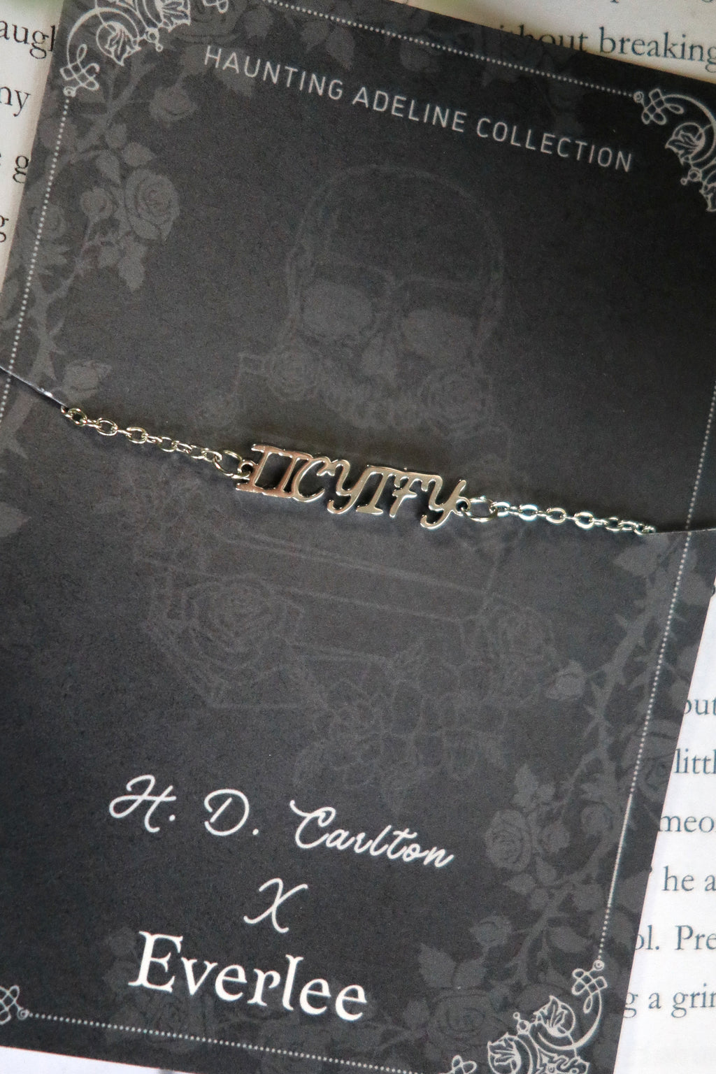 Haunting Adeline IICYIFY Stainless Steel Name Bracelet, Officially Licensed H.D. Carlton Collection