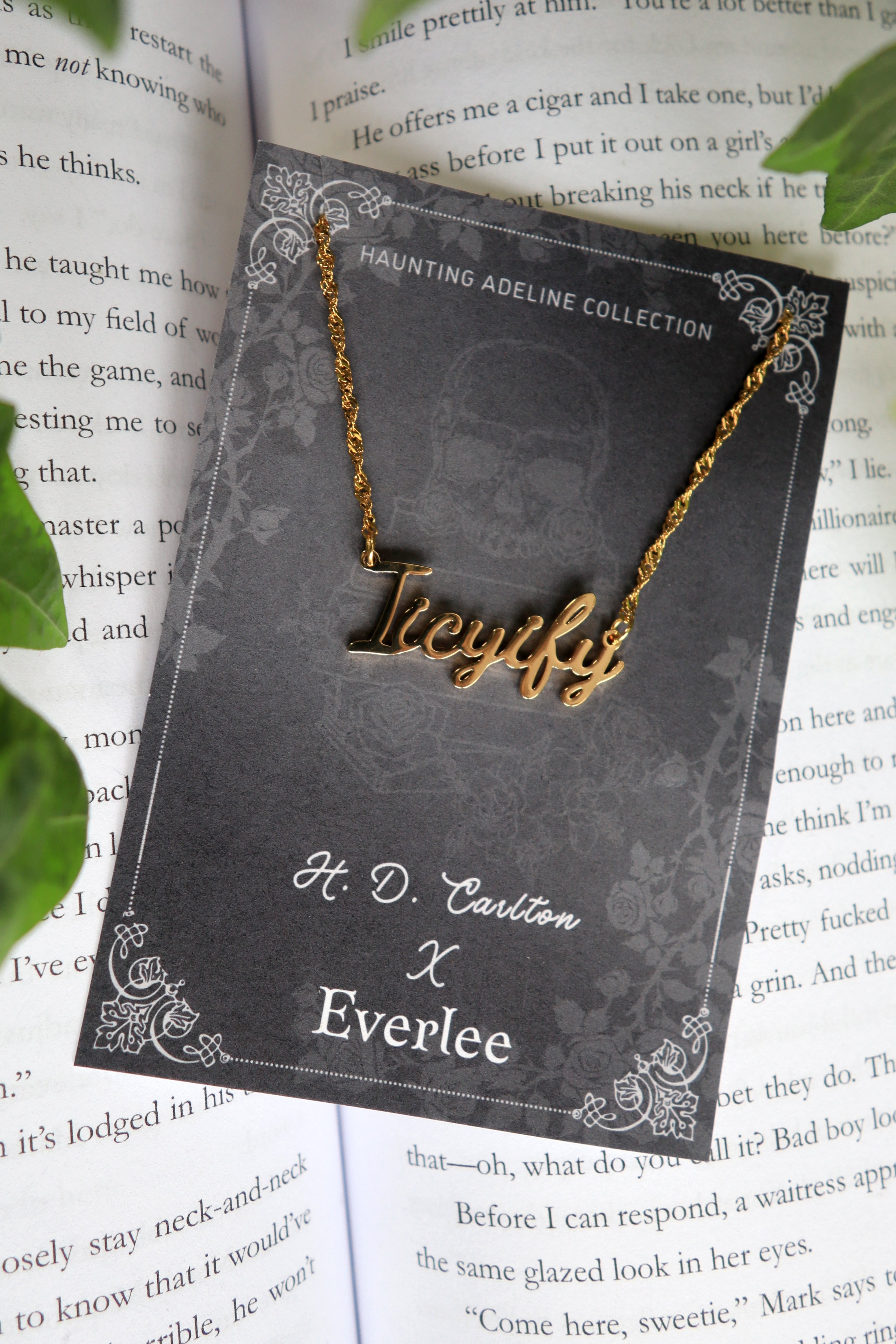 Haunting Adeline IICYIFY Stainless Steel Name Necklace - Officially Licensed H.D. Carlton Collection
