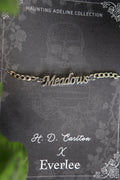 Haunting Adeline Meadows Stainless Steel Name Bracelet - Officially Licensed H.D. Carlton Collection