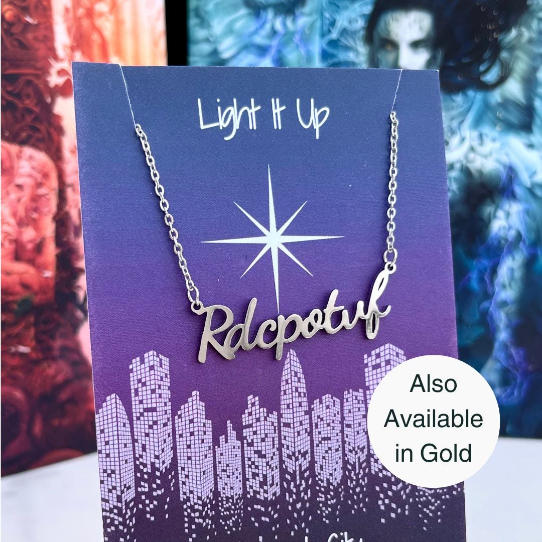 Officially Licenced Crescent City Ruhn Danaan Necklace, RDCPOTVF, Sarah J Maas, Fantasy Books, Bookish merch, booktok Viral, Bookish Gifts