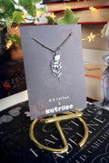 Haunting Adeline Stainless Steel Skull Rose Necklace - Officially Licensed H.D. Carlton Collection