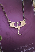 Personalized Engraved Dragon Monogram Stainless Steel Necklace