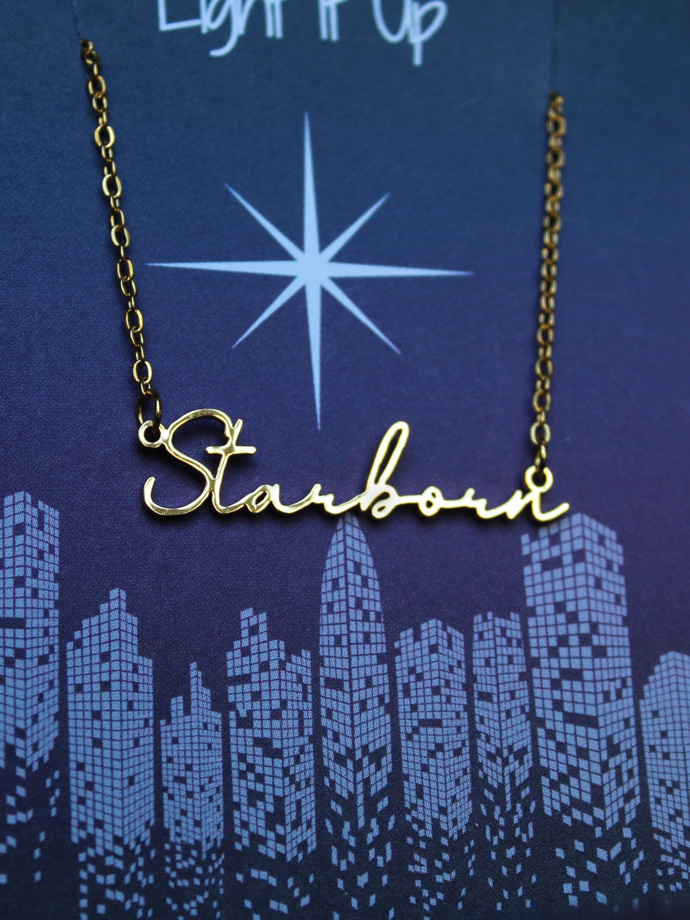 Officially Licenced Crescent City Starborn Bryce Quinlan Name Necklace, Stainless Steel, Fantacy Bookish Merch, Sarah J Maas, romance reader