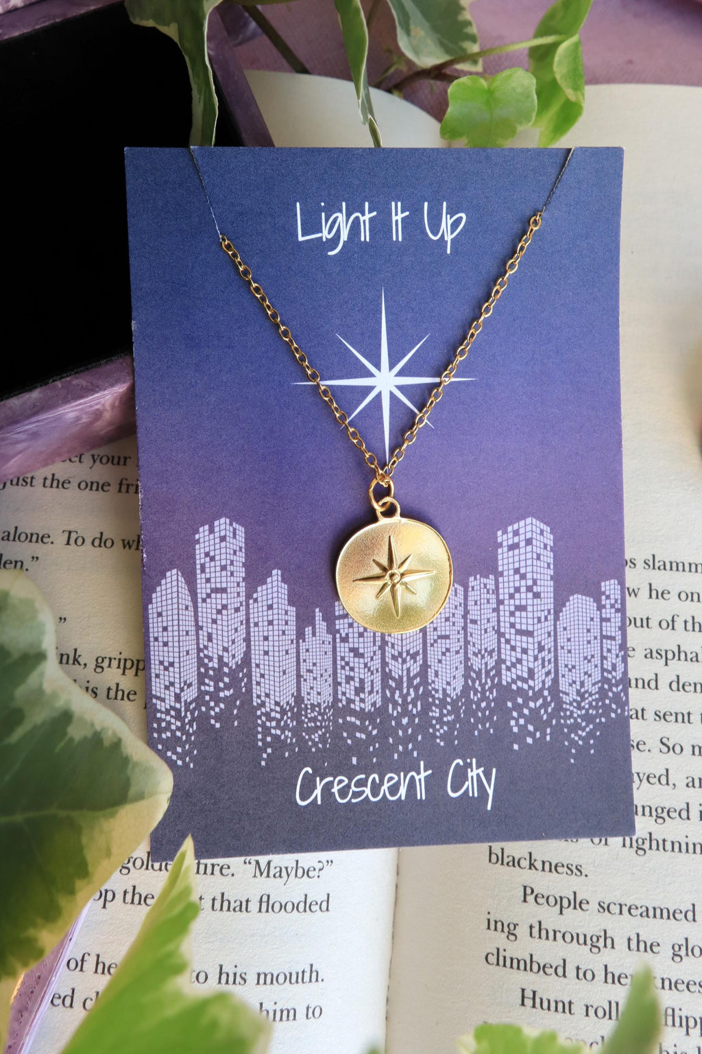 Officially Licenced Crescent City Starborn Coin Necklace, Bryce Quinlan, Gold and Silver, Fantasy Books, Bookish merch, Reader Gift