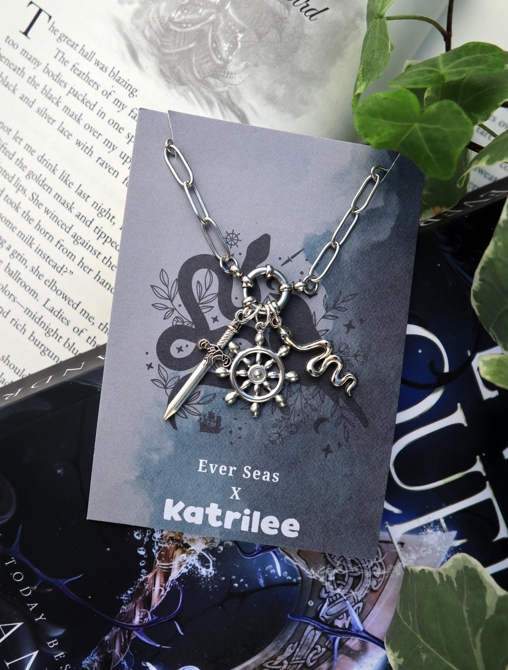 Ever King Charm Necklace: Pirate Fantasy Stainless Steel Jewelry