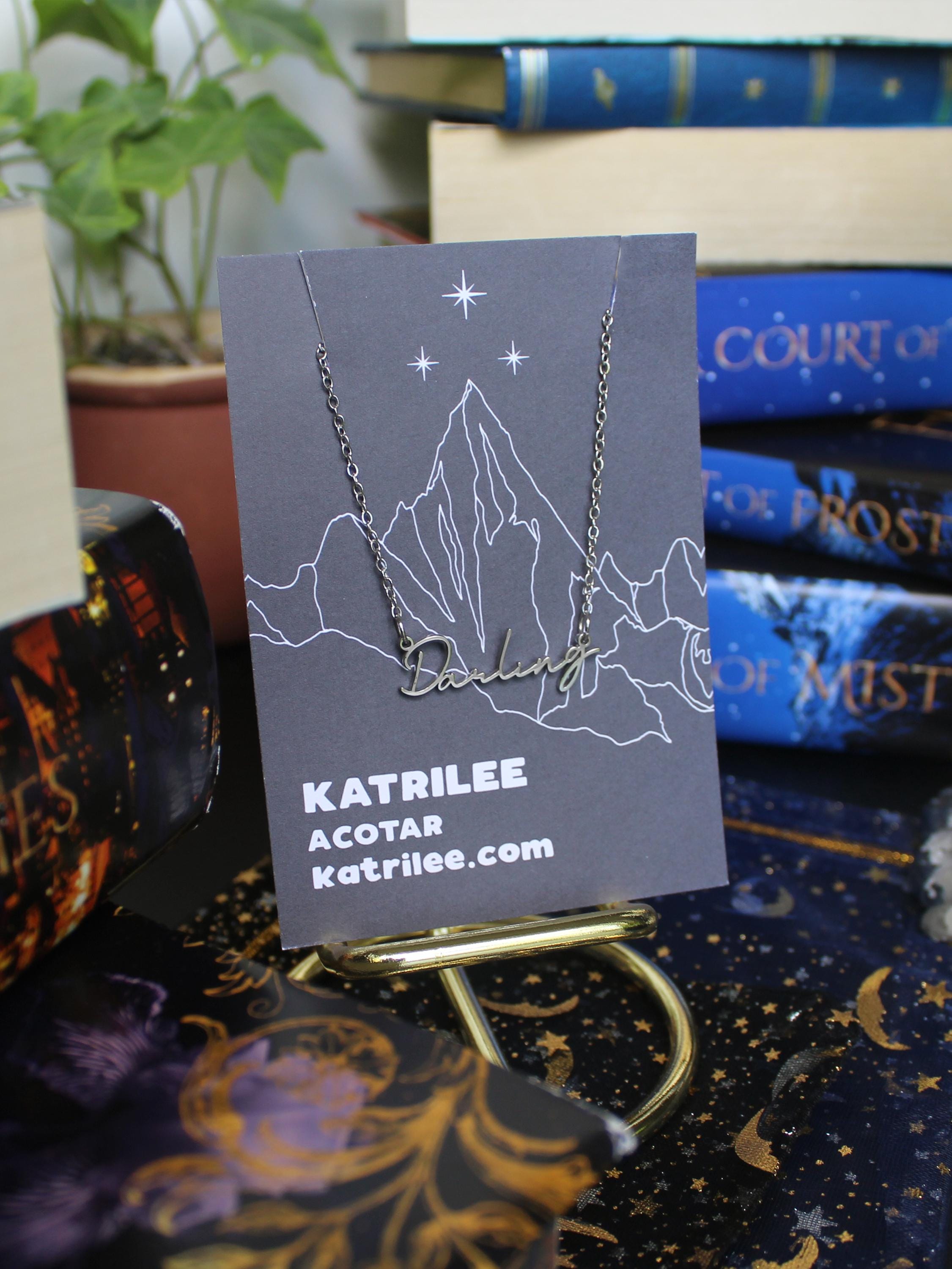 Officially Licenced ACOTAR Feyre Darling Stainless Steel Necklace, Nightcourt Rhysand, Bookish Gifts, Gift for girlfriend, Mist and Fury