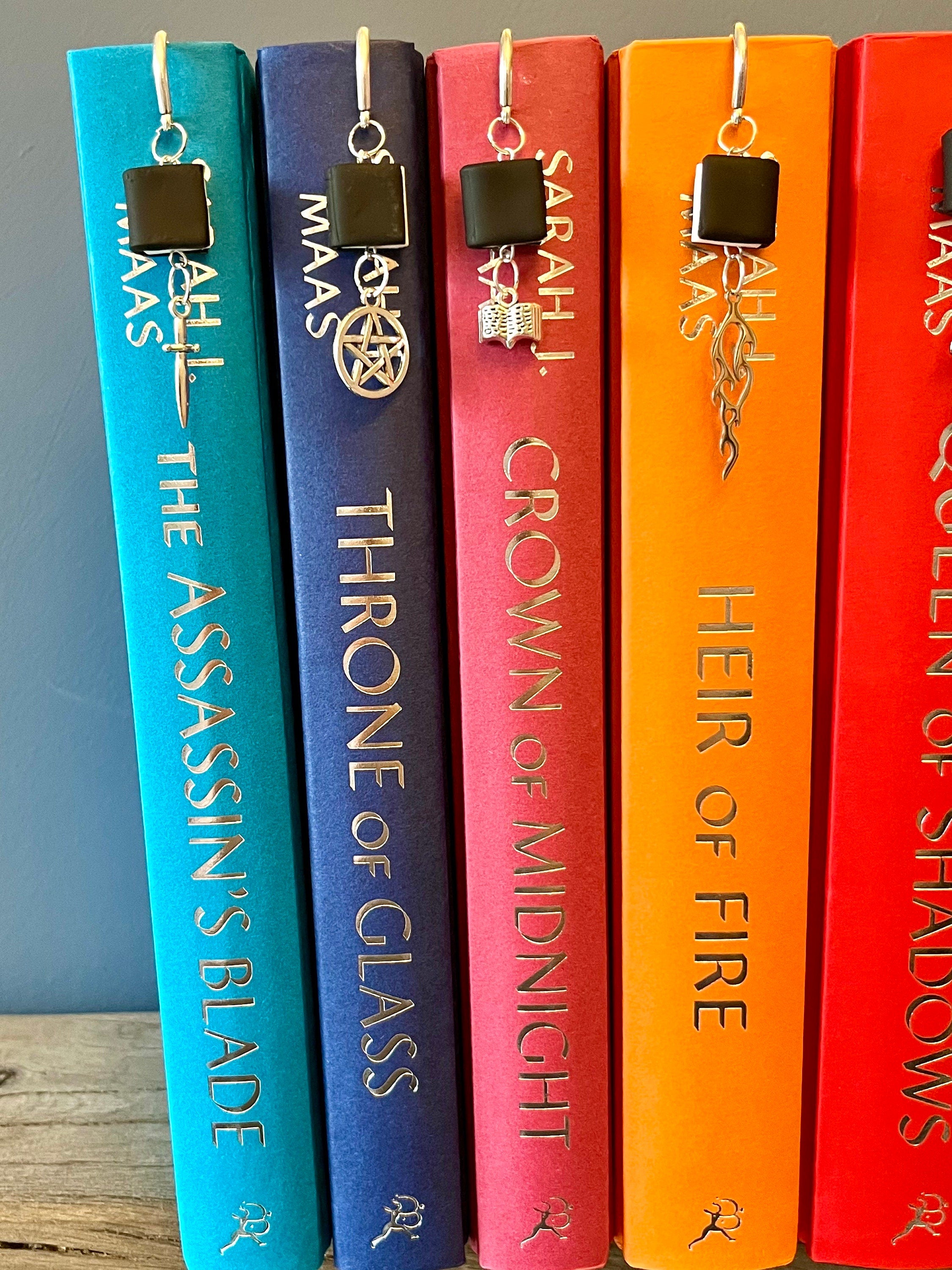 Officially Licenced Throne of Glass Book Marks, Handmade Book Charms Fantasy Bookmarks, Bookish Gifts, Romance Reader Merch Book Shelf Decor