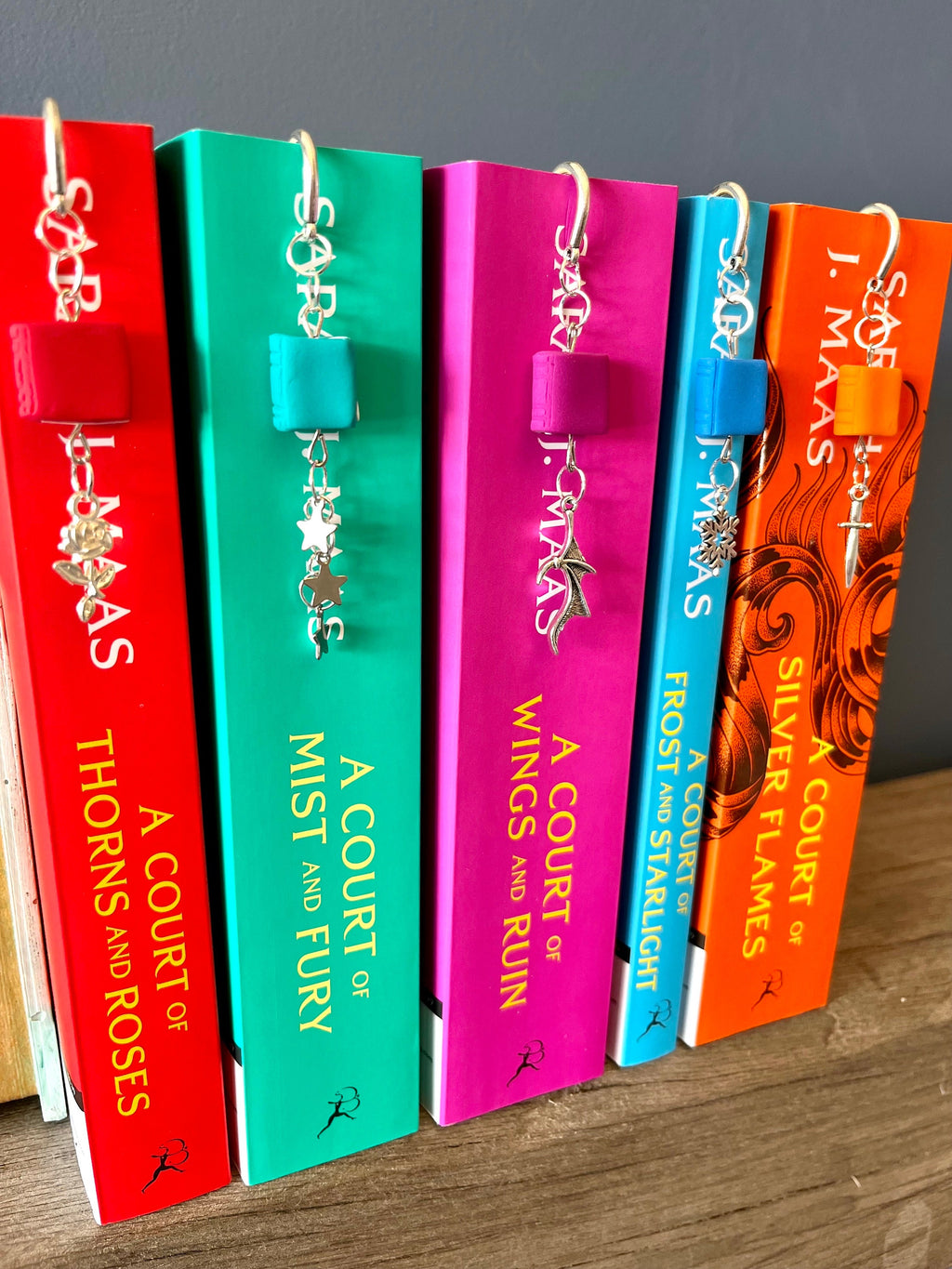 Officially Licenced ACOTAR Bookmarks, A court of Thorns and Roses Merch, Book Series, Bookish Gifts, Wings and Ruin, Polymer Clay, Bat Boys