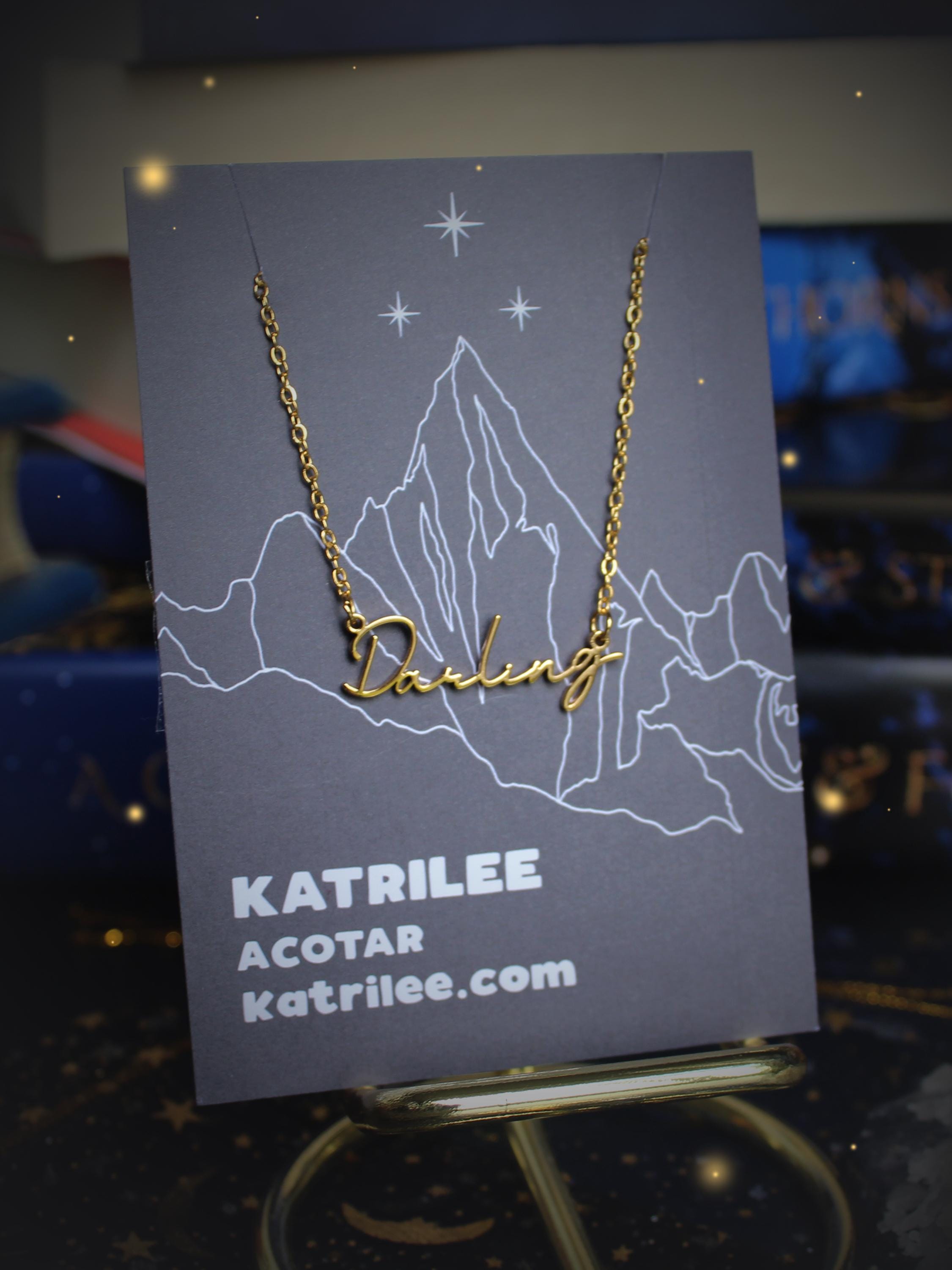 Officially Licenced ACOTAR Feyre Darling Stainless Steel Necklace, Nightcourt Rhysand, Bookish Gifts, Gift for girlfriend, Mist and Fury