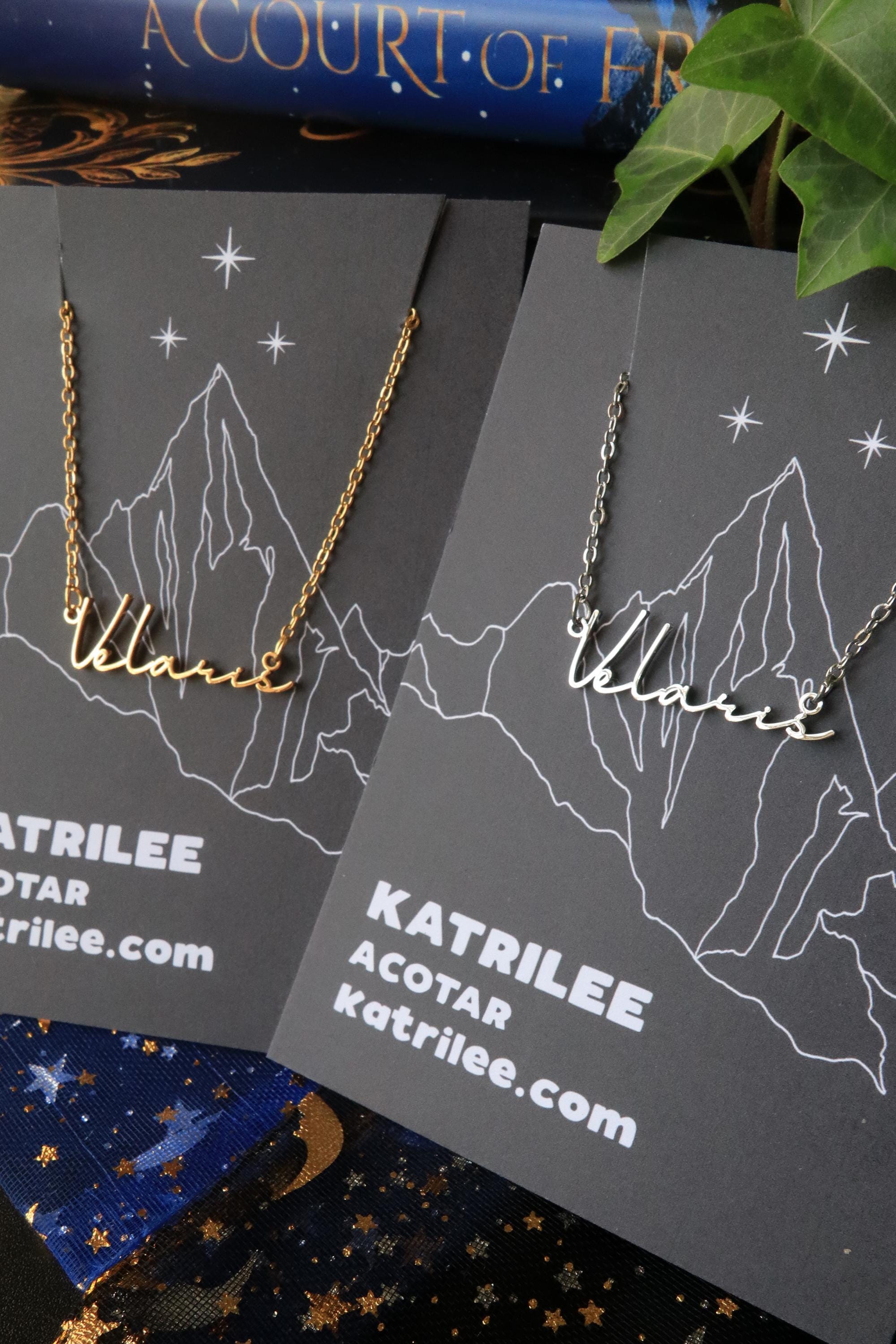 Officially Licenced ACOTAR Velaris Stainless Steel Necklace, Nightcourt Rhysand Feyre, Bookish Gifts, City of Starlight, Mist and Fury