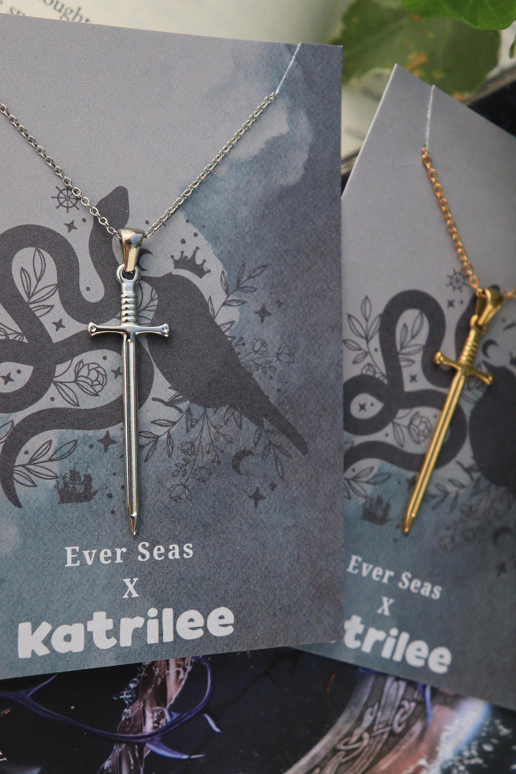 Ever King Sword Pendant Necklace: Stainless Steel Fantasy Jewelry
