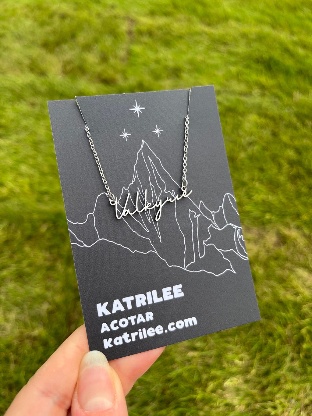 Officially Licenced Valkyrie Stainless Steel Necklace, ACOTAR Merch, Nesta, Bookish Gifts, Silver Gold Necklace Fantasy Romance Reader