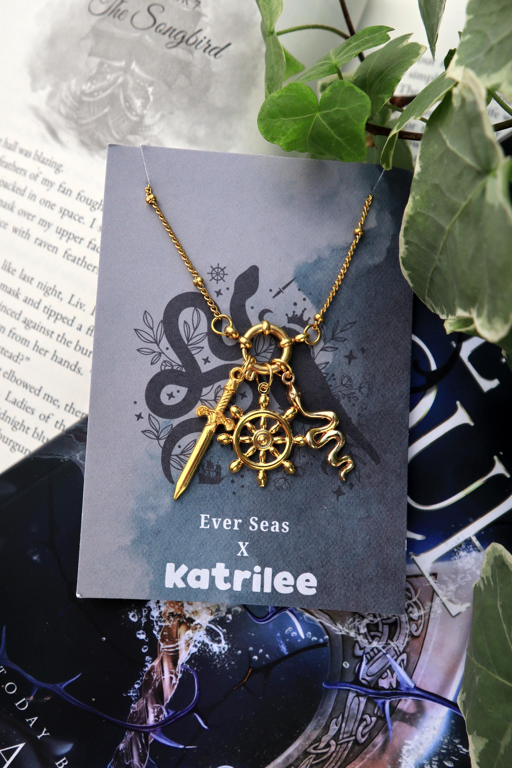 Ever King Charm Necklace: Pirate Fantasy Stainless Steel Jewelry