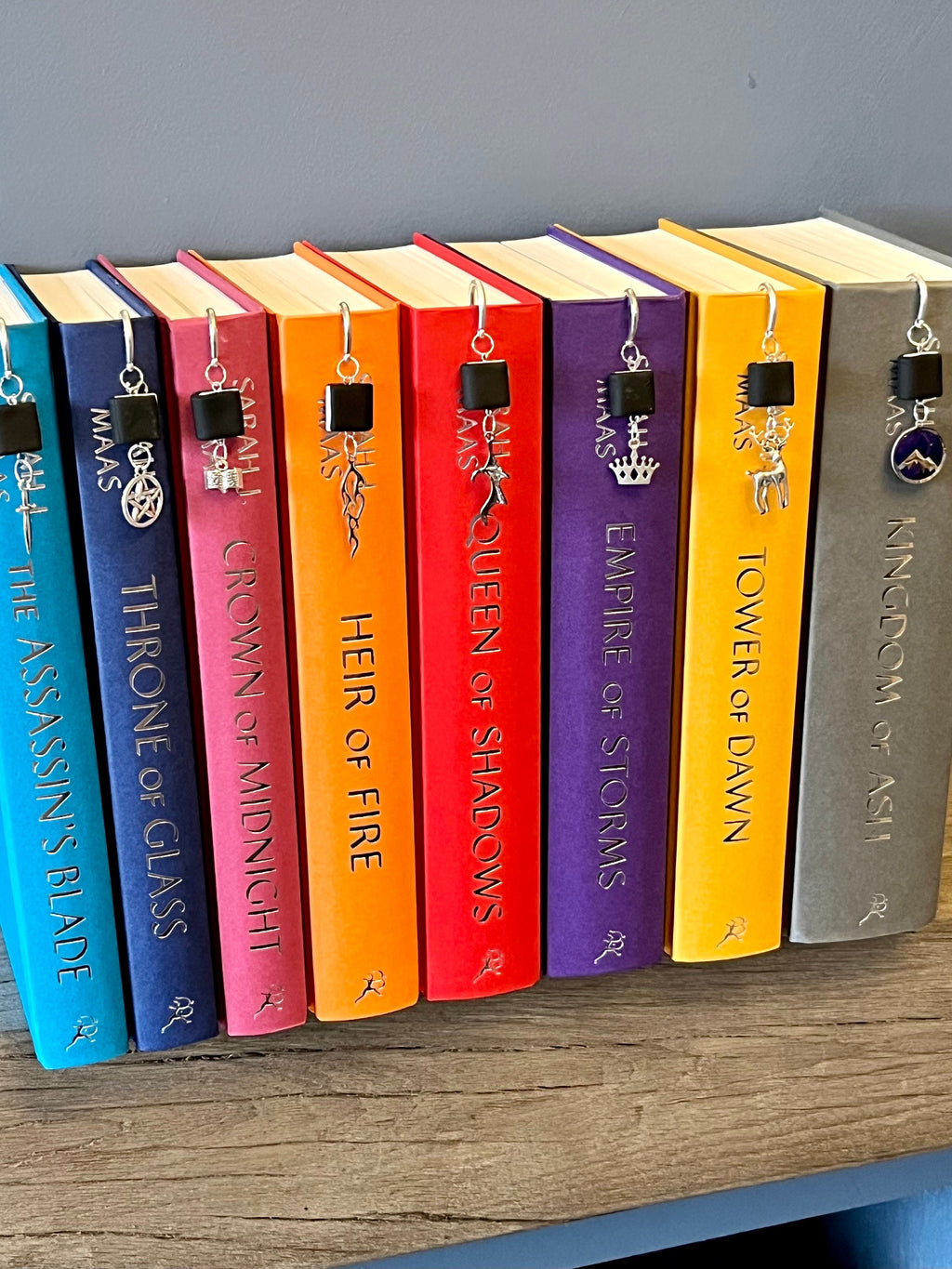 Officially Licenced Throne of Glass Book Marks, Handmade Book Charms Fantasy Bookmarks, Bookish Gifts, Romance Reader Merch Book Shelf Decor