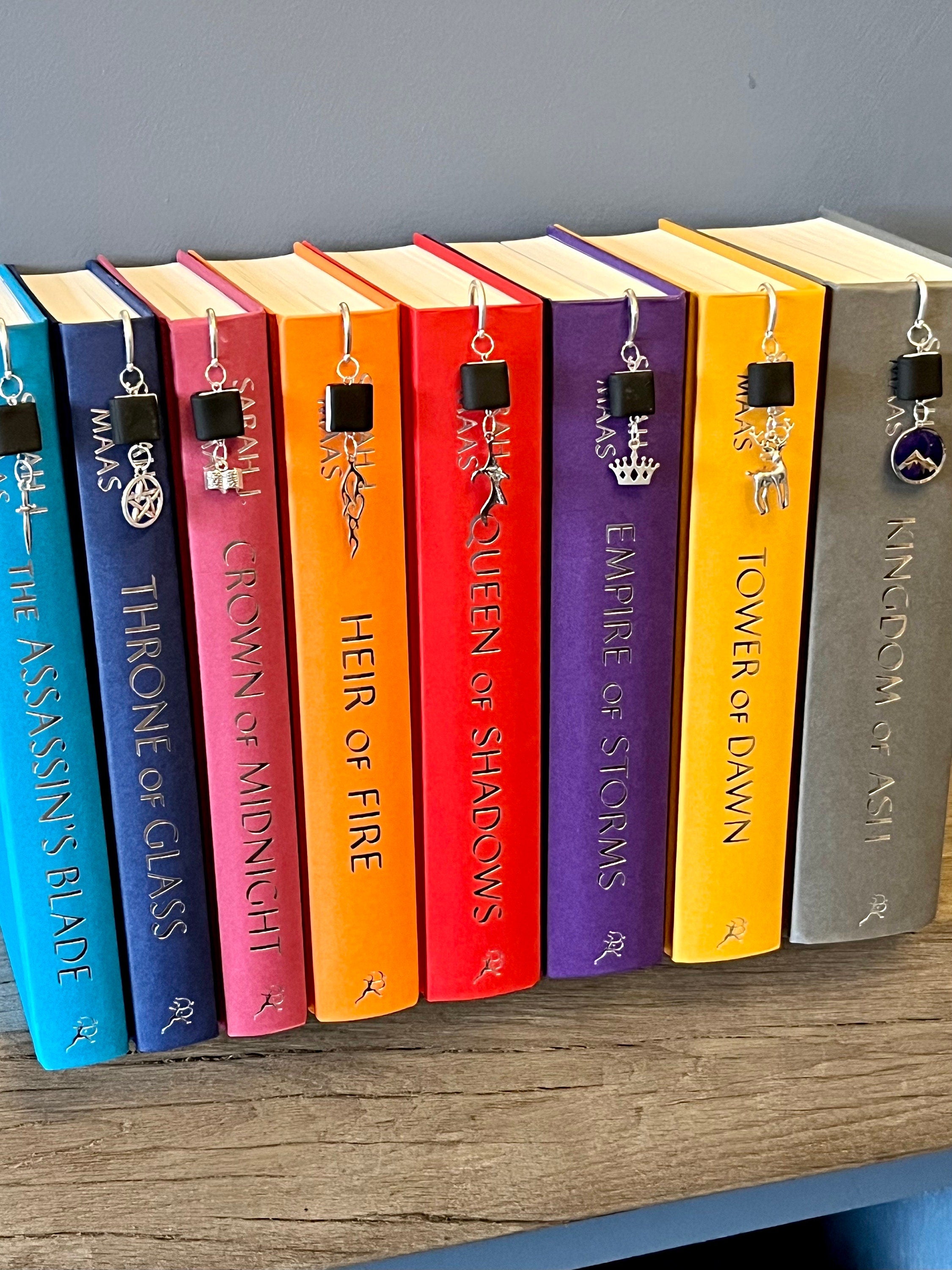 Officially Licenced Throne of Glass Book Marks, Handmade Book Charms Fantasy Bookmarks, Bookish Gifts, Romance Reader Merch Book Shelf Decor