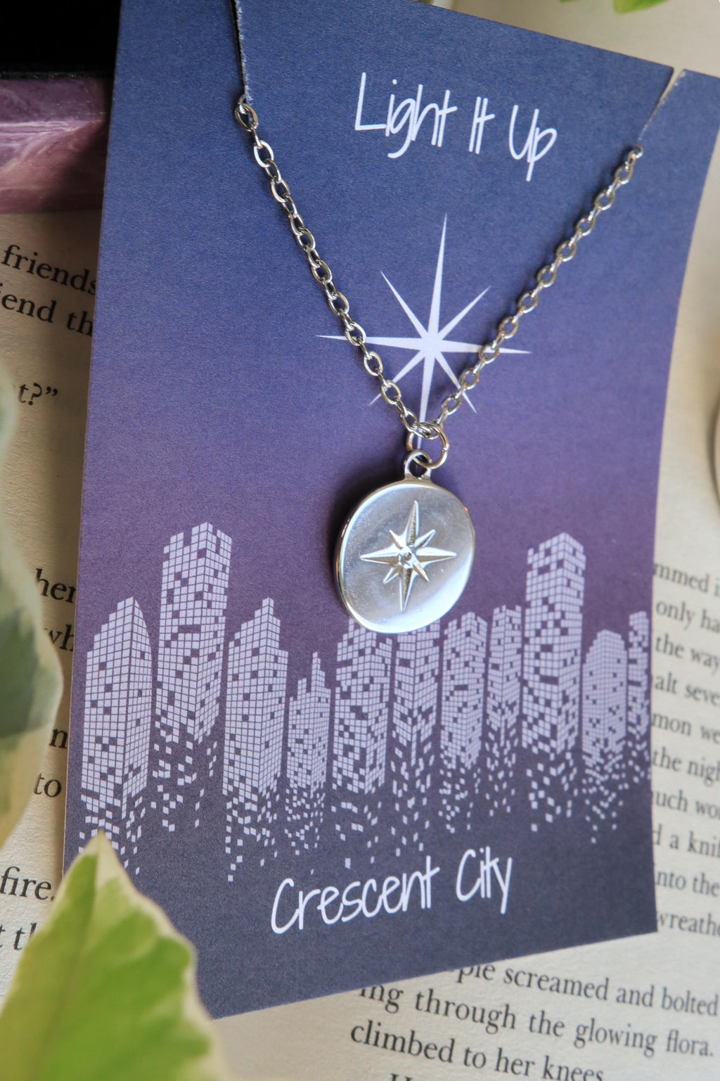 Officially Licenced Crescent City Starborn Coin Necklace, Bryce Quinlan, Gold and Silver, Fantasy Books, Bookish merch, Reader Gift