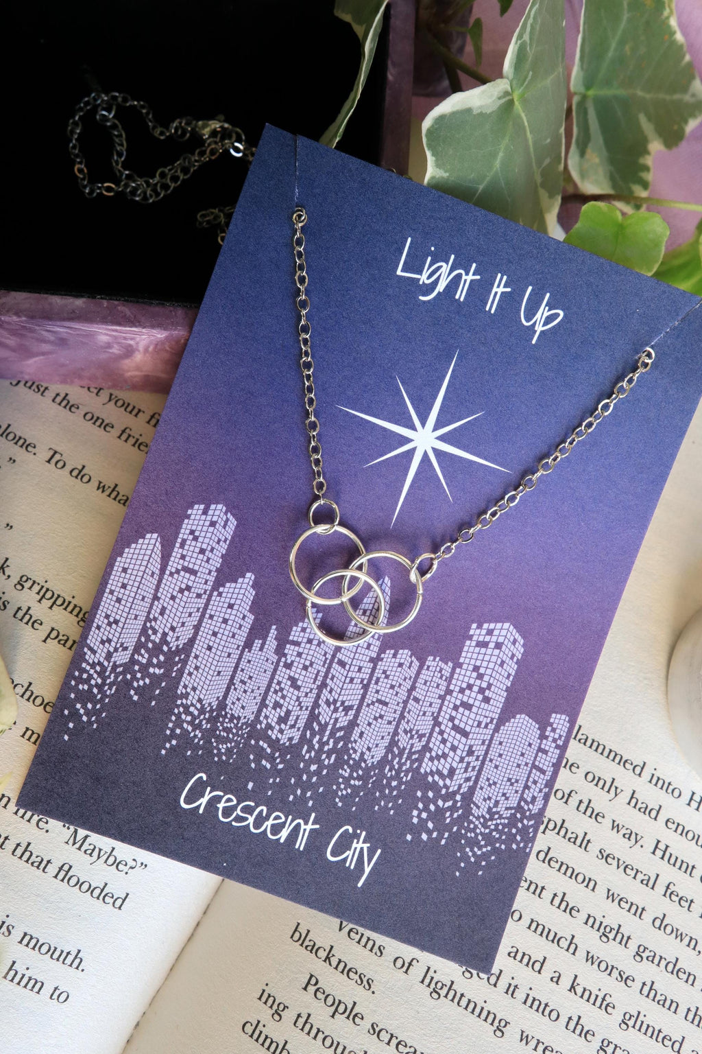 Officially Licenced Crescent City Archesian Amulet Necklace, Bryce Quinlan, Gold and Silver, Fantasy Books, Bookish merch, Reader Gift