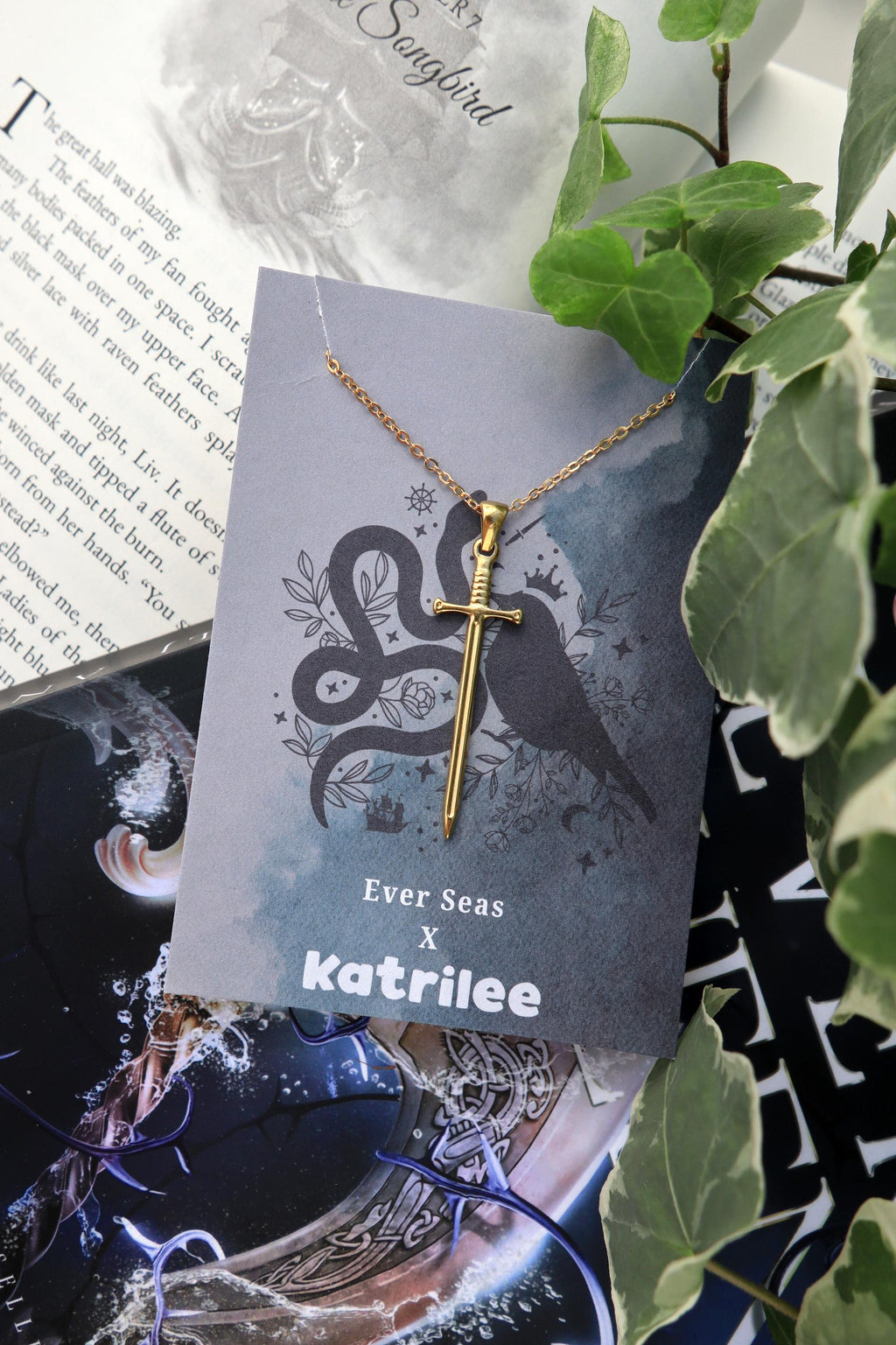 Ever King Sword Pendant Necklace: Stainless Steel Fantasy Jewelry