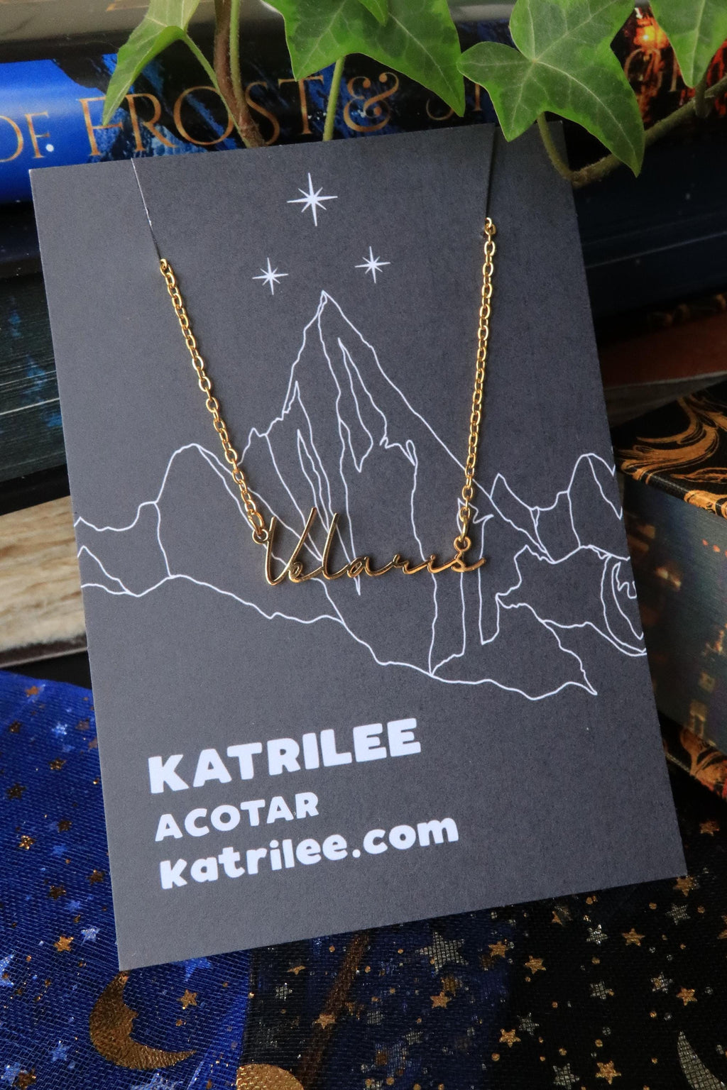 Officially Licenced ACOTAR Velaris Stainless Steel Necklace, Nightcourt Rhysand Feyre, Bookish Gifts, City of Starlight, Mist and Fury