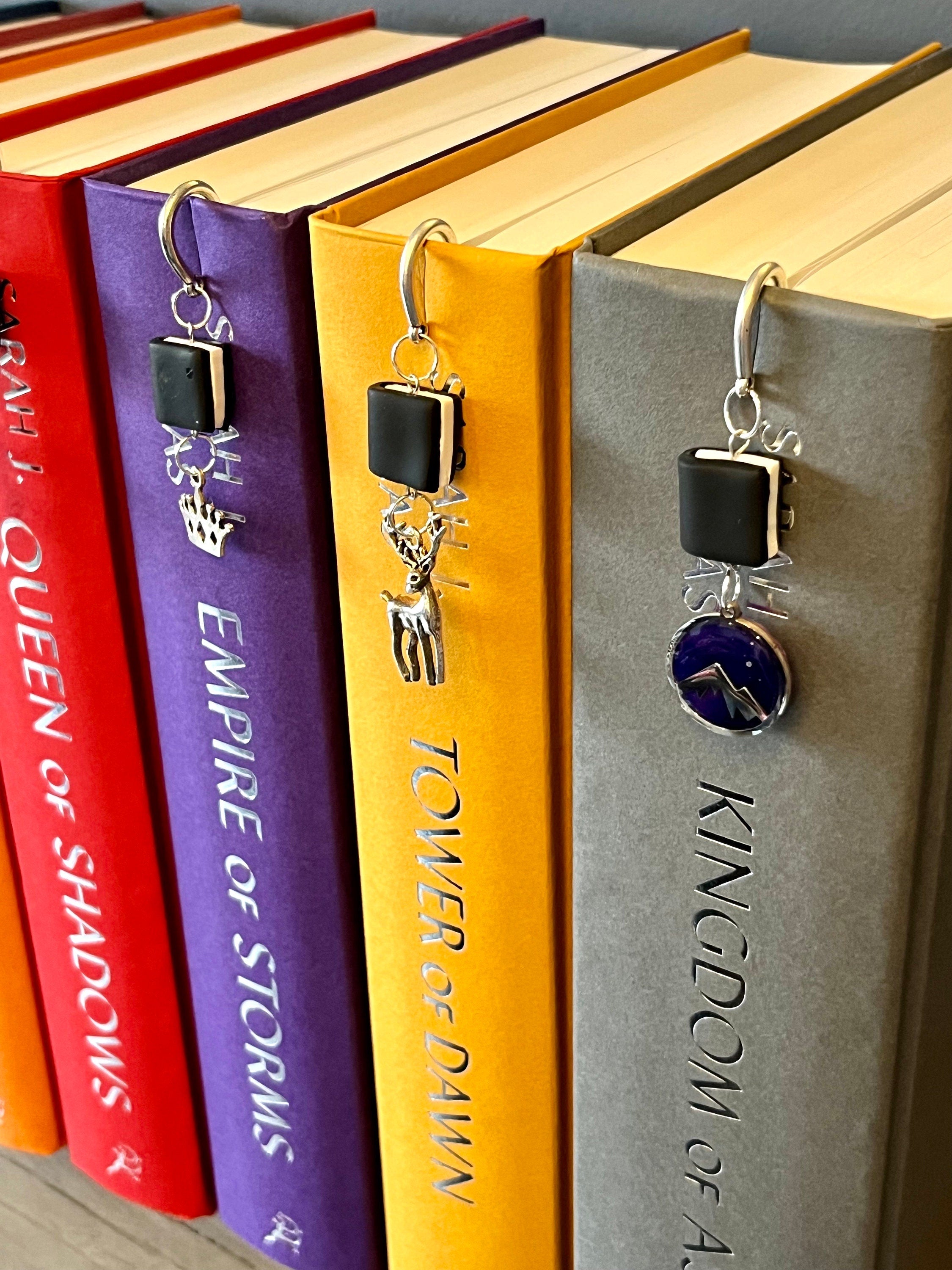 Officially Licenced Throne of Glass Book Marks, Handmade Book Charms Fantasy Bookmarks, Bookish Gifts, Romance Reader Merch Book Shelf Decor