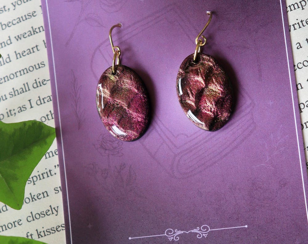 Beautifully Handcrafted Dragon Egg Earrings