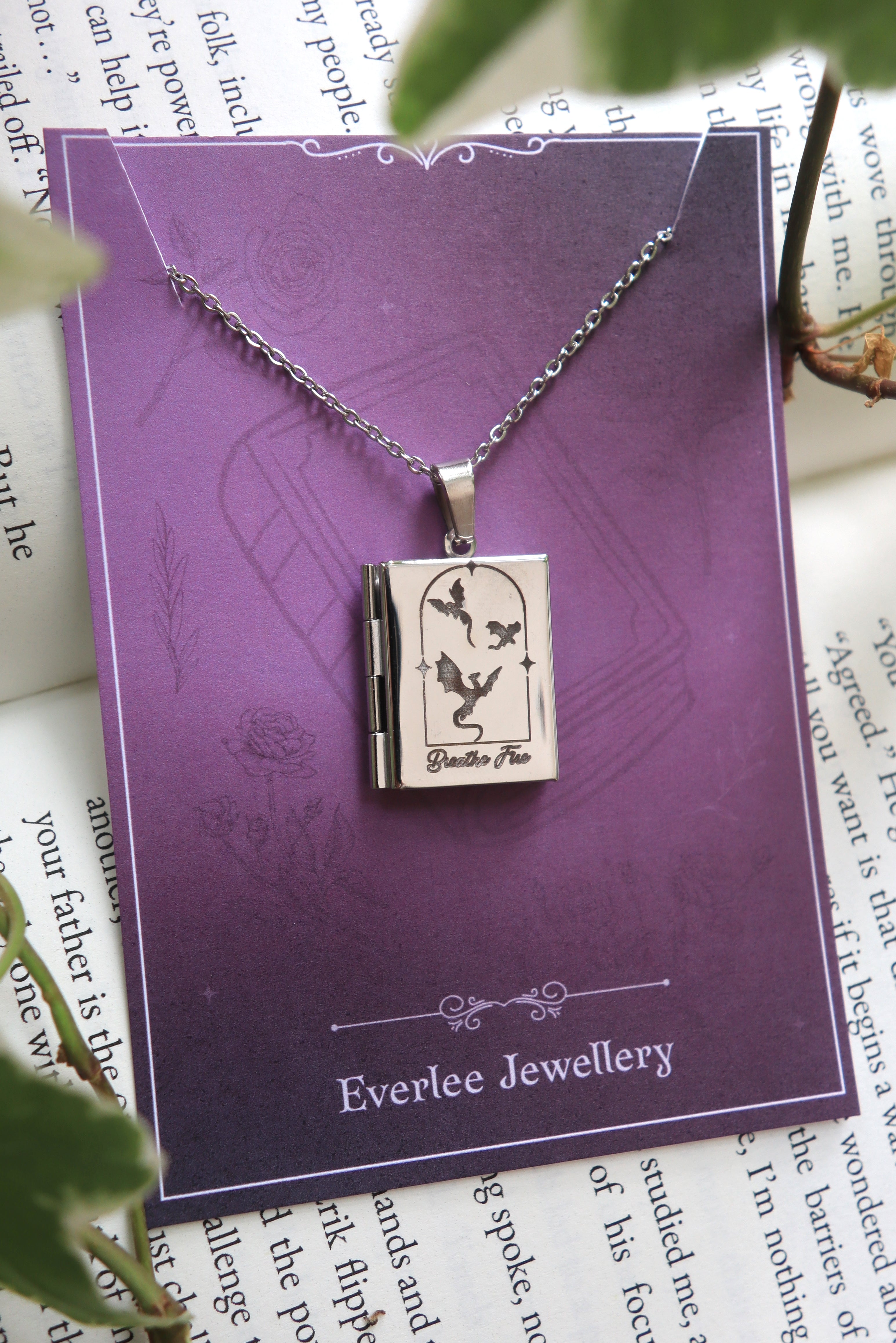 Romance Genre Book Locket necklace, Fantasy Dark Romance Cowboy necklace